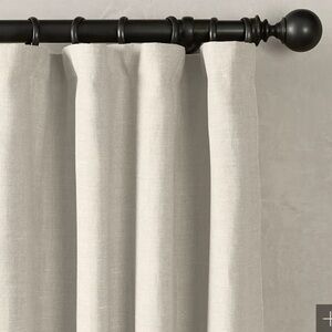 Restoration Hardware BELGIAN TEXTURED LINEN DRAPERY PANEL Natural 50x84 #2
